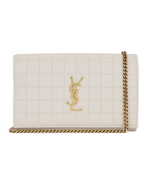 crema soft ysl|CASSANDRE ENVELOPE CHAIN WALLET IN GRAIN DE .